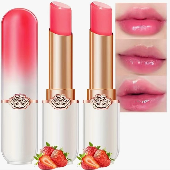 Strawberry or Blueberry Tinted Lip Balms PH Lip Color Changing - Picture 1 of 3